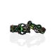 Fabulous Blackened Silver Enamel Stackable Ring The Gothic, Ring Size: 9 / 19, image , picture 3