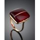 Stunning Gold Amber Ring The Sangria, Ring Size: 8 / 18, image , picture 2