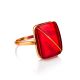 Flawless Design Gold Amber Ring The Sangria, Ring Size: 9.5 / 19.5, image , picture 4