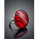 Amazing Silver Amber Cocktail Ring The Sangria, Ring Size: Adjustable, image , picture 2