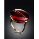 Fabulous Gold Amber Ring The Sangria, Ring Size: 8 / 18, image , picture 2
