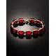 Fashionable Gold Amber Link Bracelet The Sangria, image , picture 2