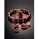 Fashionable Gold Amber Link Bracelet The Sangria, image , picture 6