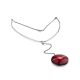 Stunning Geometric Design Silver Amber Necklace The Sangria, image , picture 3