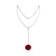 Stunning Geometric Design Silver Amber Necklace The Sangria, image , picture 4