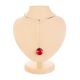 Exclusive Design Silver Amber Necklace The Sangria, image 