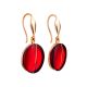 Luminous Gold Amber Fish Hook Earrings The Sangria, image 