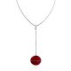 Stunning Geometric Design Silver Amber Necklace The Sangria, image 