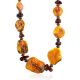 Ethnic Style Natural Amber Necklace, image 