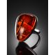 Amazing Handcrafted Amber Ring In Sterling Silver The Lagoon, Ring Size: 8.5 / 18.5, image , picture 2