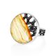 Adjustable Honey Amber Ring In Sterling Silver The Lava, Ring Size: Adjustable, image , picture 3