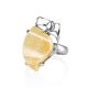 Silver Adjustable Handcrafted Ring With Mammoth Tusk The Era, Ring Size: Adjustable, image , picture 3