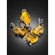 Handcrafted Amber Ring In Gold-Plated Silver The Rialto, Ring Size: Adjustable, image , picture 4