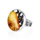 Adjustable White Amber In Sterling Silver The Lava, Ring Size: Adjustable, image , picture 3