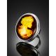 Adjustable Ring With Lemon Amber In Sterling Silver The Nymph, Ring Size: Adjustable, image , picture 2