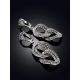 Chic Silver Marcasite Dangle Earrings The Lace, image , picture 2