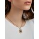 Gorgeous Gilded Silver Charoite Pendant, image , picture 4