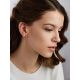 Cute Bow Motif Gilded Silver Citrine Stud Earrings, image , picture 3