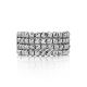 Shimmering Silver Beaded Ring The Sparkling, Ring Size: 6 / 16.5, image , picture 3