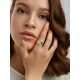 Textured Gilded Silver Malachite Band Ring, Ring Size: 7 / 17.5, image , picture 4