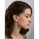Chic Silver Marcasite Dangle Earrings The Lace, image , picture 3