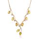 Luminous Gilded Silver Citrine Necklace, image 
