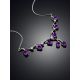 Gorgeous Silver Amethyst Necklace, image , picture 2