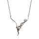 Classy Silver Pearl Necklace, image 