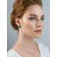 Green Enamel Silver Earrings With Crystals The Heritage, image , picture 3