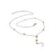Bicolor Silver Beaded Chain Necklace The Sparkling, image , picture 3