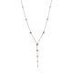 Bicolor Silver Beaded Chain Necklace The Sparkling, image 