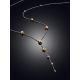 Bicolor Silver Beaded Chain Necklace The Sparkling, image , picture 2