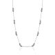 Chic Silver Beaded Necklace The Sparkling, image 