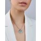 Flat Round Enamel Pendant With Crystals, image , picture 3