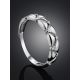 Classy Silver Crystal Ring, Ring Size: 6 / 16.5, image , picture 2