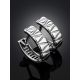 Chic Silver Half Hoop Earrings, image , picture 2