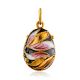 Chic Gilded Silver Egg Pendant With Enamel The Romanov, image 