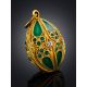 Dazzling Gilded Silver Enamel Egg Pendant The Romanov, image , picture 2