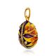 Bright Gilded Silver Egg Pendant With Enamel The Romanov, image , picture 4