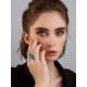 Reconstructed Turquoise Cocktail Ring In Gold-Plated Silver, Ring Size: 9.5 / 19.5, image , picture 3