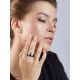 Fabulous Stackable Silver Ceramic Band Ring, Ring Size: 6 / 16.5, image , picture 3