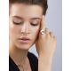 Futuristic Design Silver Garnet Ring, Ring Size: 9.5 / 19.5, image , picture 3