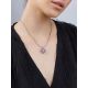 Silver Pendant With Dazzling Violet Crystal, image , picture 4