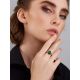 Chic Silver Reconstituted Malachite Ring, Ring Size: 7 / 17.5, image , picture 3