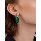 Amazing Silver Reconstituted Malachite Earrings, image , picture 3