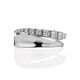 Stylish Silver Crystal Ring, Ring Size: 5 / 15.5, image , picture 4