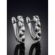 Classy Silver Crystal Earrings, image , picture 2