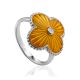 Orange Enamel Diamond Ring The Heritage, Ring Size: 5.5 / 16, image 