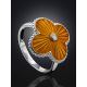 Orange Enamel Diamond Ring The Heritage, Ring Size: 5.5 / 16, image , picture 2