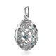 Ornate Silver Crystal Egg Pendant The Romanov, image , picture 4